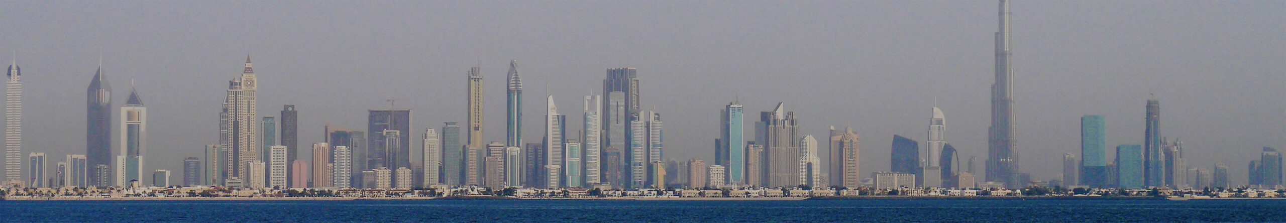 Bastelvorlage Dubai, Vereinigte Arabische Emirate - Dubai Panorama - Skyline Dubai - Hochhäuser Dubai - Wolkenkratzer - Architektur basteln