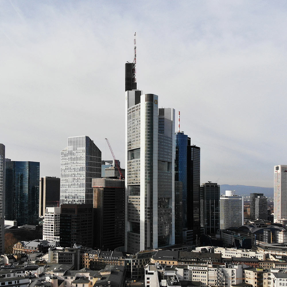 Commerzbank Tower Bastelvorlage Frankfurt