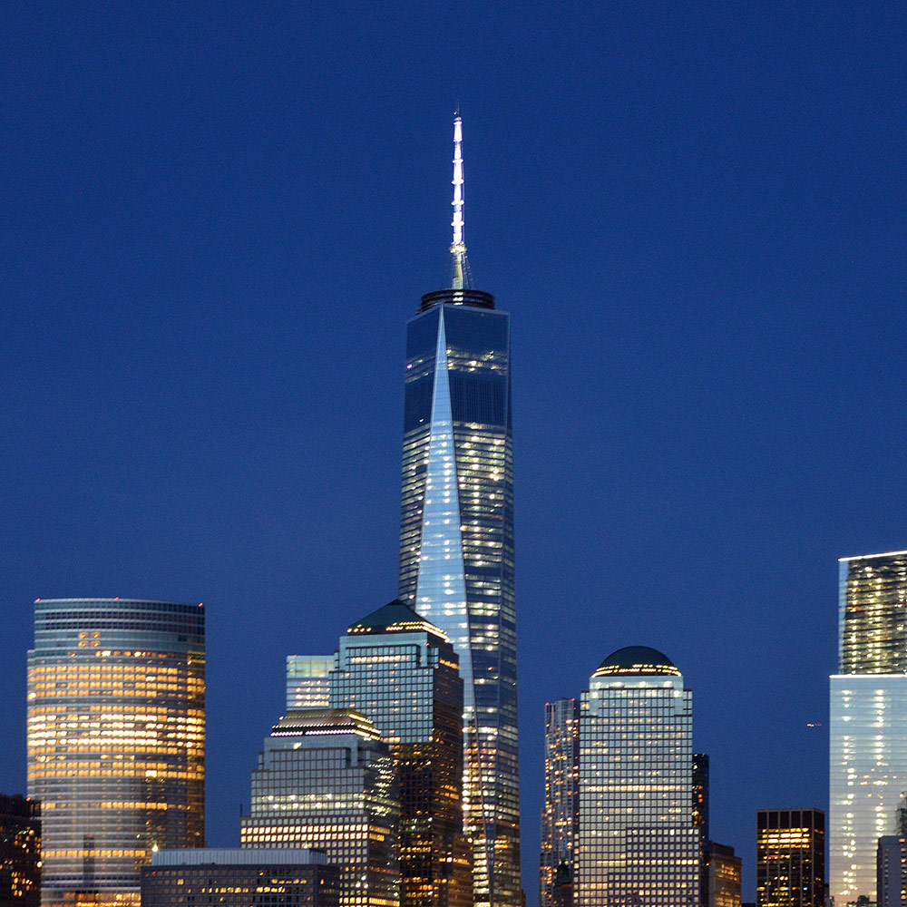 One World Trade Center in NYC - WTC in New York City (USA)